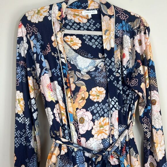 Johnny Was Pajama Set Robe Night Gown 2 Piece Size XS / Small - Picture 3 of 10